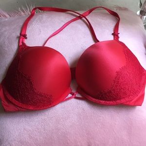 VS Bombshell multi strap Red Bra